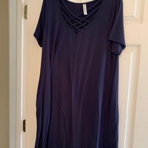 Navy Blue Maxi Dress